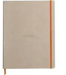 Rhodia Notizbuch A4+, 80 Bl liniert Kopfleiste, Papier 90g, Beige 117705C