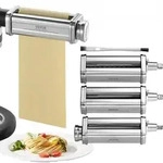 VEVOR 3 tlg. Manuelle Nudelmaschine Edelstahl, Edelstahl Frische Manuell Pasta Walze