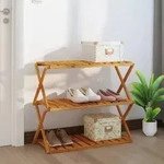 vidaXL Klappregal 3 B&ouml;den Braun 70x31x63 cm Massivholz Akazie