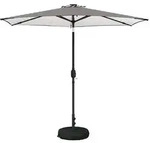vidaXL Garten Sonnenschirm mit LED-Lichtern 270 x 270 cm Polyester