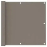 vidaXL Balkon-Sichtschutz Taupe 90x300 cm Oxford-Gewebe