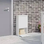 vidaXL Paketbox Wei&szlig; 44x22x82 cm Stahl