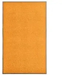 vidaXL Fu&szlig;matte Waschbar Orange 90x150 cm