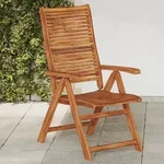 vidaXL Gartenst&uuml;hle 2 Stk. Klappbar Verstellbar Massivholz Akazie