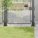 vidaXL Pfostentr&auml;ger Quadrat 4 Stk. 91x91 mm Pulverbeschichteter Stahl