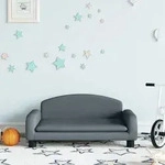 vidaXL Kindersofa Dunkelgrau 70x45x30 cm Stoff