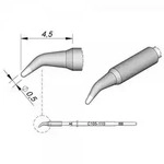 JBC L&ouml;tspitze Serie C105, Rundform, C105110/&Oslash; 0,5 mm, gebogen