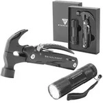STAHLWERK Multitool 12 Tools Taschenmesser Multifunktionswerkzeug Taschenlampe