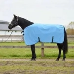vidaXL Pferdedecke Volles Aqua 85 cm Polyester