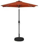 vidaXL Garten Sonnenschirm mit LED-Lichtern 230 x 230 cm Polyester