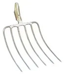 Silogabel - Federt&uuml;lle &Oslash; 37 mm - Ma&szlig;e 35 x 29 cm - 6 Zinken - ohne Stiel