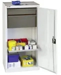 Werkzeug- und Materialschrank Serie 3000, 7035/7035, 1 Schublade 100 mm, 1 Schub