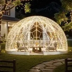 VEVOR Gartenkuppel, 3,6 x 2,2 m gro_es transparentes Blasenzelt f&uuml;r 4_7...
