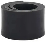 vidaXL Gummileiste f&uuml;r Schneepflug Schwarz 120x8x1 cm