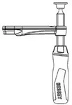 Bessey Gleitb&uuml;gel kpl. mit 2K-Griff f&uuml;r Ganzstahlschraubzwinge GZ25 (Auslad....