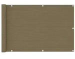 vidaXL Balkon-Sichtschutz Taupe 90x600 cm HDPE