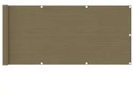 vidaXL Balkon-Sichtschutz Taupe 75x600 cm HDPE