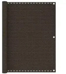 vidaXL Balkon-Sichtschutz Braun 120x600 cm HDPE