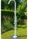 Eichenwald Modell 70 Gartendusche Sylt in Wei&szlig;