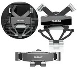 Dudao Gravity Auto-Smartphone-Halter Schwarz 360&deg; drehbar aus Silikon f&uuml;r den
