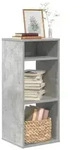 vidaXL B&uuml;cherregal Betongrau 34x31x80 cm Holzwerkstoff