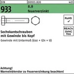 Sechskantschraube DIN 933 VG M8x 60 8.8 feuerverz. 200 St&uuml;ck