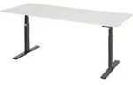 Schreibtisch adlatus 100 2000x800x650-1300 M-Platte schwarz