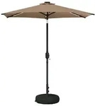 vidaXL Garten Sonnenschirm mit LED-Lichtern 230 x 230 cm Polyester