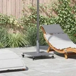 vidaXL Sonnenschirmst&auml;nder Dunkelgraue Holzoptik 45 x 45 x 31,5 cm