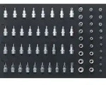 Werkzeugmodul V2837 64-tlg.L (563x393 mm) Steckschl&uuml;sseleinsatz-Satz VIGOR