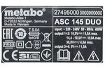 Metabo Basis Set mit 2x Akku Li-Power 5,2Ah + ASC 145 DUO Doppelladeger&auml;t