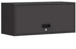 vidaXL Wandschrank f&uuml;r die Garage mit Gasdrucklift-T&uuml;r Schwarz