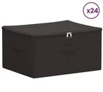 vidaXL Aufbewahrungsbox 24 pcs Anthrazit 43 x 34 x 23 cm Vliesstoff