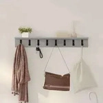 vidaXL Wandmontierter nachttisch Beton Grau 80 x 10,5 x 10,5 cm