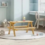 vidaXL Kindertisch mit B&auml;nken IRUN 90x79,5x50 cm Massivholz