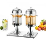 VEVOR Getr&auml;nkespender (2 x 8 L) f&uuml;r Partys Saftspender (aus Edelstahl +