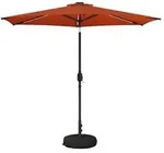 vidaXL Garten Sonnenschirm mit LED-Lichtern 270 x 270 cm Polyester