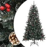 vidaXL K&uuml;nstlicher Weihnachtsbaum mit St&auml;nder Gr&uuml;n 180 cm PVC