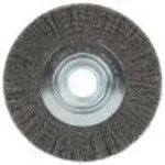 Rundb&uuml;rste BR 600 W - Edelstahl - gewellter Draht - &Oslash; 150 mm - Bohrung 32 mm -