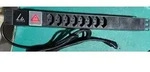Lanview 19'' rack mount power strip 8 port Swiss T13 10A with (LVR-2MCH-SW-CH8)