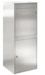vidaXL Paketdrop-Box mit Speicher Silber 47,5 x 38 x 59 cm Edelstahl