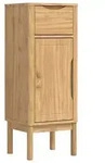 vidaXL Badezimmerschrank mit Regal FLORO Wachsbraun 35 x 30 x 90 cm