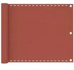 vidaXL Balkon-Sichtschutz Terracotta-Rot 75x600 cm HDPE