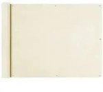 vidaXL Balkon Sichtschutz Creme 90x600 cm HDPE