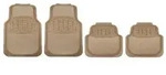 HEYNER&reg; Auto Fu&szlig;matten mit Teppich UNIVERSAL beige zuschneidbar 4-teilig...