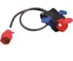 Kompaktverteiler mit Zuleitung - Eingang 1 x CEE 400 V, 32 A - Ausgang 3 x CEE...
