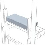 Ausstiegstritt Stufen-B.520mm Stufen-T.150mm G.2,8kg Stahl verz. Zarges