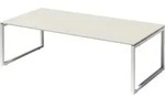 Bisley Konferenztisch DOF2412GW396 O 2400x740x1200mm ws/gr.ws