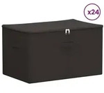 vidaXL Aufbewahrungsbox 24 pcs Anthrazit 55 x 35 x 32 cm Vliesstoff
