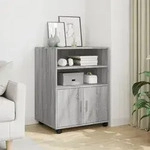 vidaXL Rollschrank Grau Sonoma 60x48x81 cm Holzwerkstoff